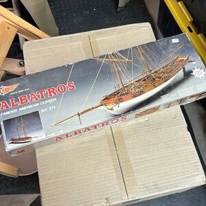 Albatros famous American clipper wooden model boat build vintage model #771